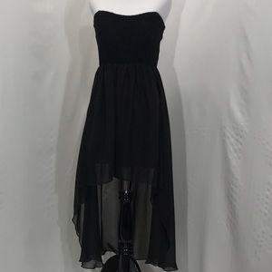 Strapless Asymmetrical Dress